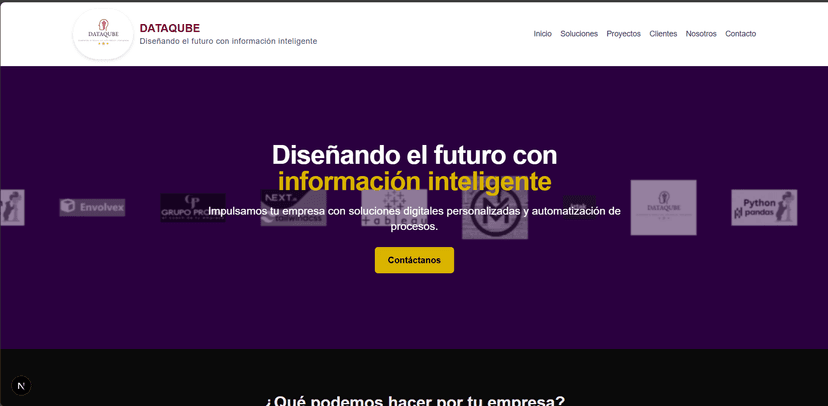 Sitio Web Corporativo - DataQube